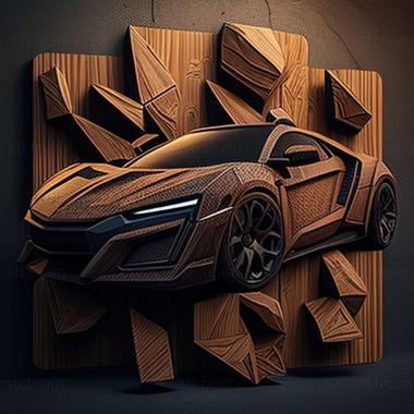 3D model Project CARS Lykan Hypersport game (STL)